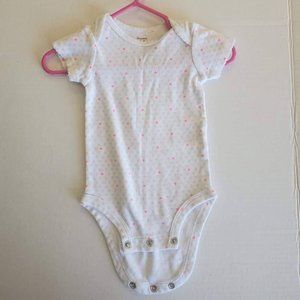 white heart onsie